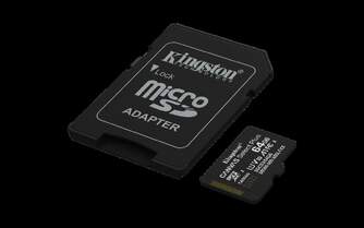 TARJ. MEM. KINGSTON CANVAS 64 GB   ADAPTADOR