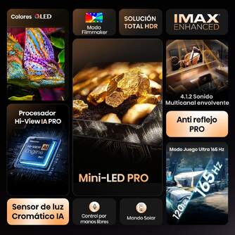 TV HISENSE 75%%%quot; 75U8Q UHD MINILED SMART TV 165HZ