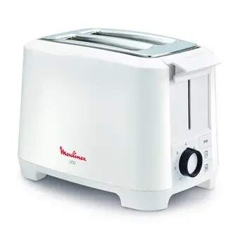 Tostador Moulinex LT140111 - 800W, 2 Ranuras, 3 funciones, Blanco