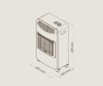 ESTUFA GAS ARTICA AEI4200BR INFRAR 4200W BURDEOS