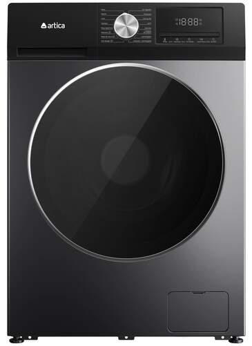 Lavadora Artica AQUAPLUS8ADI2 - 8 kg, 1400 rpm, 53 litros, 16 programas, 76 dB, inox oscuro