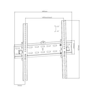 SOPORTE TV DCU 70100020 PARED INCLINABLE 26-55%%%quot;