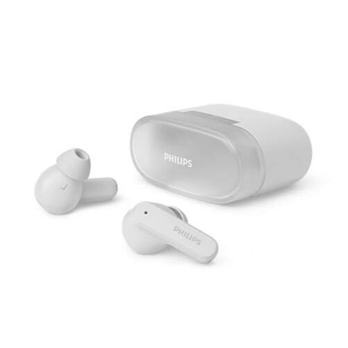 Auricualres Philips TAT2000BK - True Wireless Stereo, BT5.4, IPX4, 32h batería, blanco, carga rápida