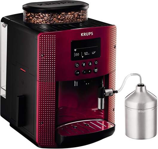 Cafetera Automática Krups Pisa EA816570 | Roja, 1450W, 15Bar