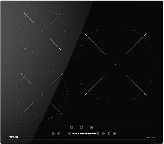 Placa Inducción Teka IBC 63100 BF - 3 Zonas (1 De 30cm), 60cm, Touch Control Multislider, 7000W,