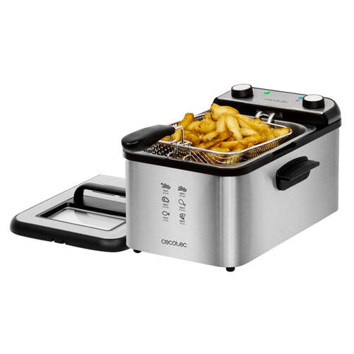 Freidora Cecotec CleanFry Infinity 3000 3071 - 3 L, 2400 W, Inox