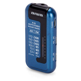 RADIO PORTATIL AIWA R22BL AM/FM COMPACTO BLUE