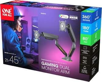 SOPORTE MONITOR GAMING ONE FOR ALL DM8210 2 BRA NE