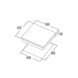 ENCIM. CATA INSB6003E2BK 3F IND 30CM 08063122 SLID