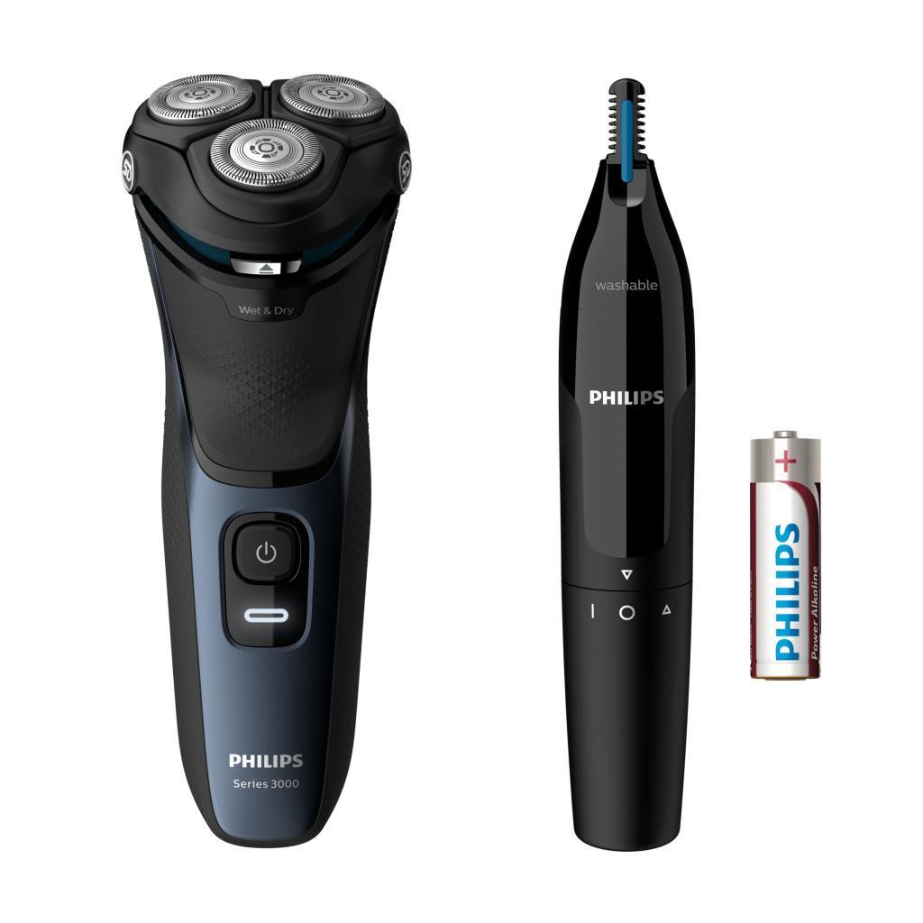 Afeitadora Philips S3134/57 +NT1650 - Batería 60min., Seco/mojado
