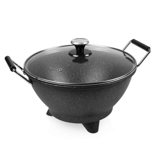 Wok Eléctrico Princess 162389 - 1400W, 30cm, 7 Litros, Termostato 250ºC