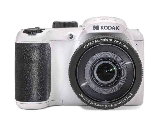 C&aacute;mara Kodak AZ255 Digital Blanca - 16 MP, zoom &oacute;ptico 26x, video Full HD, pantalla de 3"