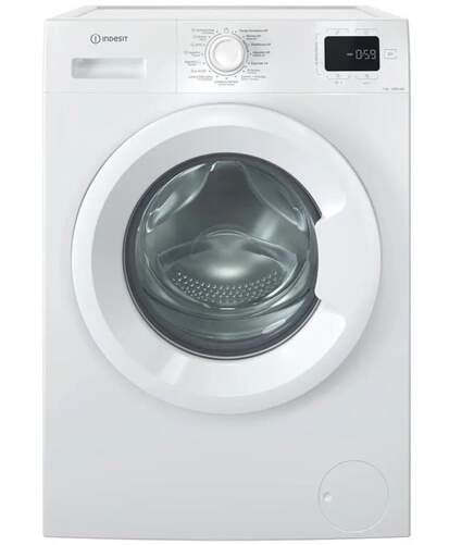 Lavadora Indesit IM760TIMESPT - Clase A, 7 Kg, 1000 rpm, 10 Programas, Blanco