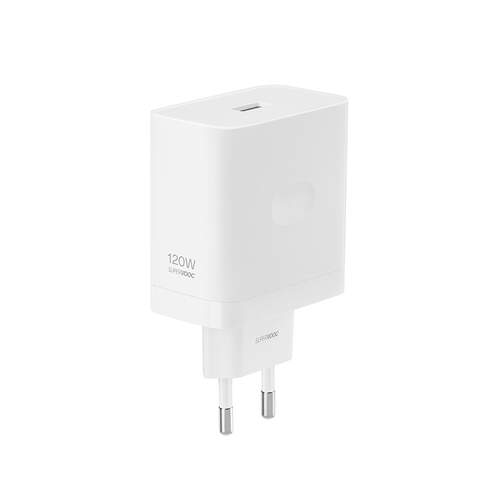 Cargador Realme 631451000018 - 1 entrada USB-A SuperVOOC de 120 W, Blanco