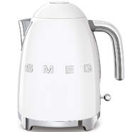 Hervidor Smeg KLF03WHEU Blanco - 2400W, 1.7 Litros, AutoApagado, Filtro Acero Inox, Estilo Retro