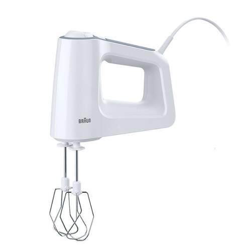Batidora Amasadora Braun HM3135WH MultiMix 3 - 500W, 5 Velocidades+Turbo, Accesorios