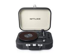 Giradiscos estéreo Muse MT-201DG Gris oscuro - Bluetooth, 3 velocidades. USB, toma auriculares