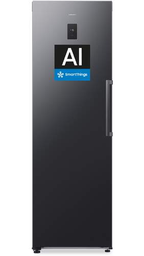 Congelador vertical Samsung RZ70H32HDFEF - 186 x 60cm, 323 litros, Clase D, No Frost+, Negro grafito