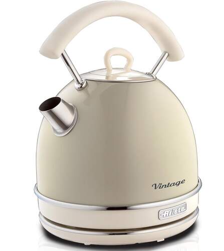Hervidor Ariete 2877/03 Vintage Beige - 2000W, 1.7 Litros, AutoApagado