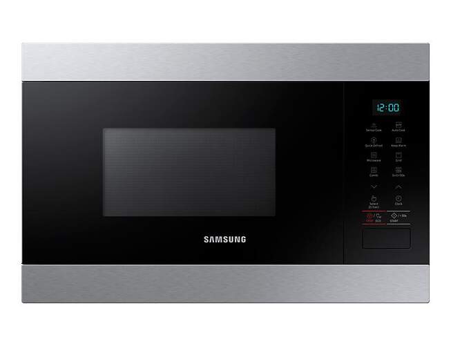 Microondas Integrable Samsung MG22M8074CT/EC - 22 Litros, 850W + Grill, 6 Potencias, Sensor Humedad