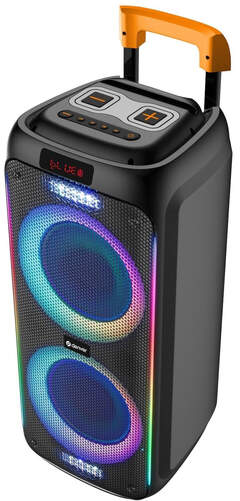 Altavoz Denver TSP-456 Trolley - 600W(60W RMS), Luz RGB, 3600 mAh, Bluetooth, micro, asa transporte