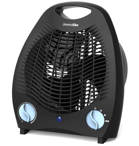 Calefactor Universal Blue Copacabana 2020 - 2000 W, Vertical, Hasta 15m2, Negro