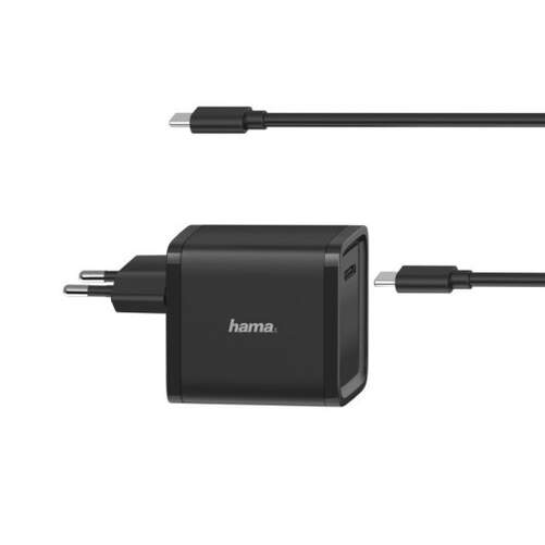 Cargador Hama port&aacute;til 00200005 USB-C - Para port&aacute;til, PD, 5-20 V, 45 W