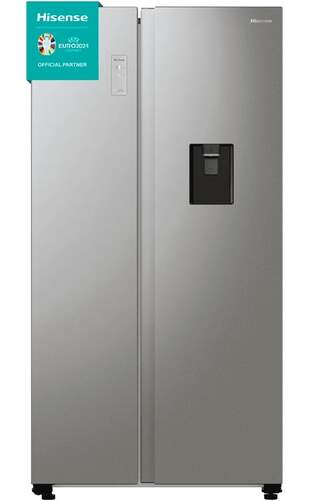 Frigorífico Americano Hisense RS711N4WCE - Clase E, 547L, NoFrost Inverter, Dispensador, Inox