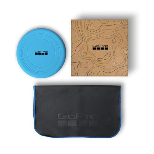 Kit Veraniego GoPro Swag Pack - Bolsa negra/azul. Frisbee azul, y Toalla