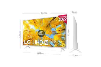 TV LG 43%%%quot; 43UQ76906LE UHD STV BLANCO ALFA5 AITHINQ