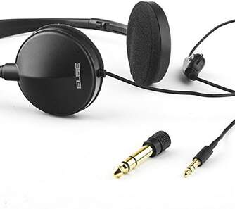 AURICULARES ELBE AU-889-TV DIADEMA CABLE 5MTS NEG