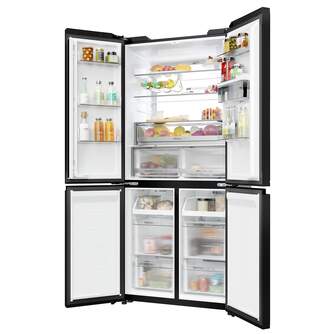 FRI. HAIER HCKR7819DWGB 190x83 4P NF CRISTAL NEGRO