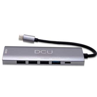 HUB DCU USB C a HDMI   4 USB   USB C CARGA 100W