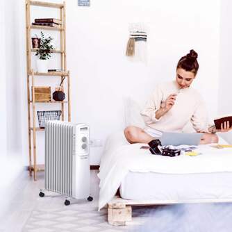 RADIADOR ACEITE U.BLUE UCRA9102 2500W BLANCO