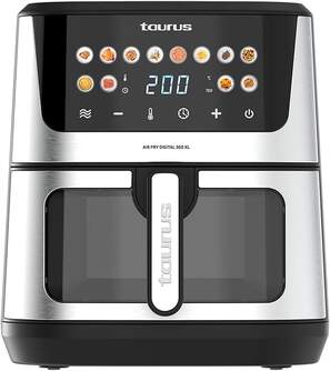 FREIDORA AIRE TAURUS AIR FRY DIG 360XL 8L 2 RESTEN
