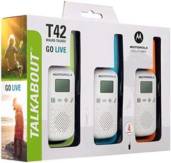 WALKIE TALKIE MOTOROLA T42 TRIPLE PACK