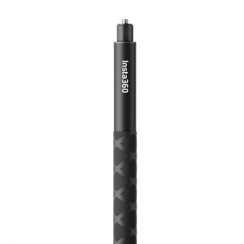 Palo Selfie para Insta360 - 114 cm, Negro, 2 secciones, telescópico