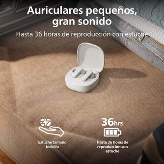 AURICULARES PHILIPS TAT2200WT/00 TWS ANC 36H BL