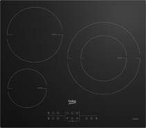Placa Inducción Beko HIIS63206M - 3 Zonas (1 de 28cm), 60cm, 9 Niveles, TouchDirect, 7200W