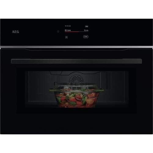 Microondas AEG TM7NK721B - 44 L, 1200 W, Grill, Display, Negro