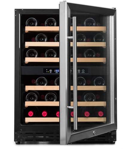 Vinoteca Vinobox V50GC2TN - 63 litros para 50 botellas, 2 zonas temperatura, 41 dB, 6 estantes