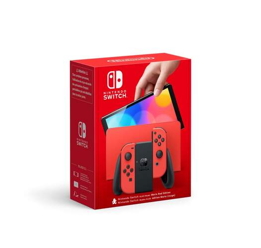 Nintendo Switch OLED Rojo Edición Mario