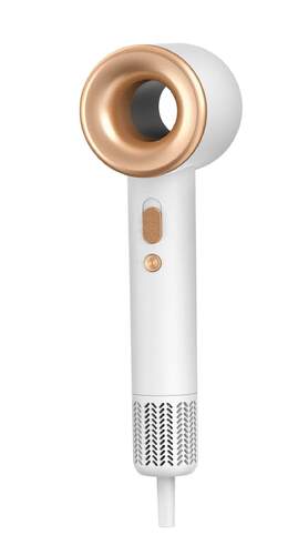 Secador Kuken 34436 Brushless - 1800 W, 4 Temperaturas, 2 Velocidades, Blanco, Dorado