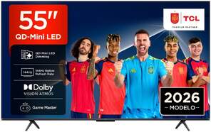 TV TCL 55" QLED 55P8L - 4K Ultra HD, MiniLED, Google TV, 144 Hz, altavoces 30W, HDR10+