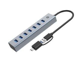 DOCKING CONCEPTRONIC HUB 7 IN 1 ALUMINIUM USB