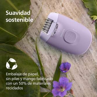 DEPIL. PHILIPS BRE257/00 2VEL  4 ACC LUZ LED CABLE MORADO