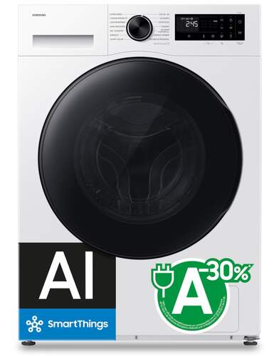 Lavasecadora Samsung WD90HG5U34BEEC - 9/6 kg, 1400 rpm, Clase A-30%, Blanco