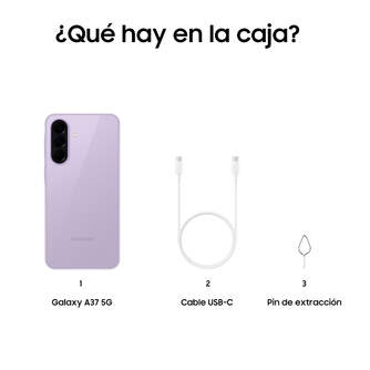 SMARTPHONE SAMSUNG A37 5G 8/256 6,7%%%quot; LIGHT VIOLET