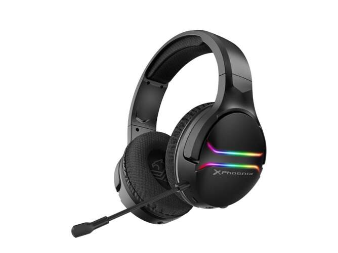 Auriculares Gaming Phoenix Echo 7.1 Negro - RGB, Micrófono, Transductores 50mm, Baja Latencia