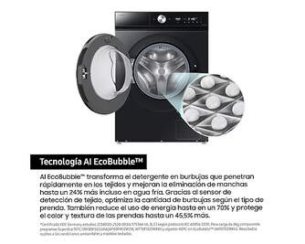 LVD.SEC. SAMSUNG WD90DB8B85GBU3 9/6K 1400R BLACK